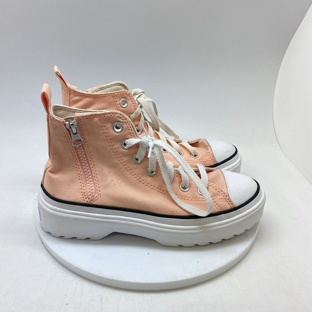 Converse Shoes Womens 7 Mens 5 Chuck Taylor All Star Platform High A03968C Peach